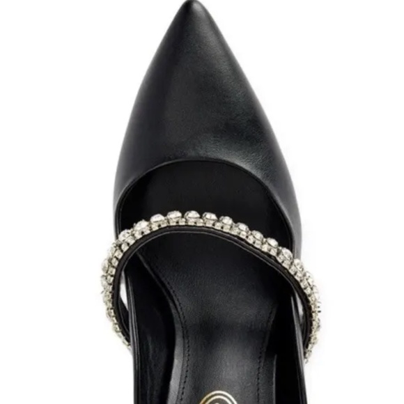 Scoop NYC Women’s Rhinestone Black Slip On Heels Size 7.5 NEW - Picture 5 of 6